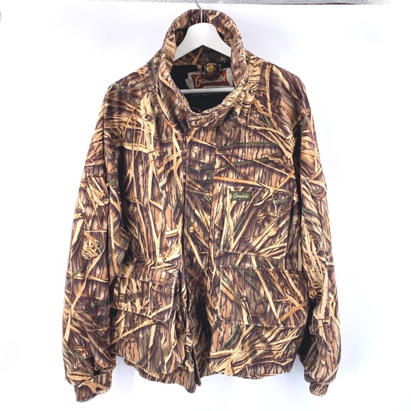 Vintage Gamehide‎ Mossy Oak Camo Hunting Jacket Waterfowl Coat Pockets XL - Picture 1 of 14